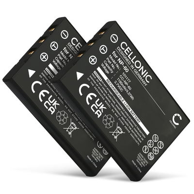 2x Akku für Medion E47001 E47006 P47000 P47002 P47003 P47005 P47006 X47015 MD 41856, NP-60 1180mAh von CELLONIC
