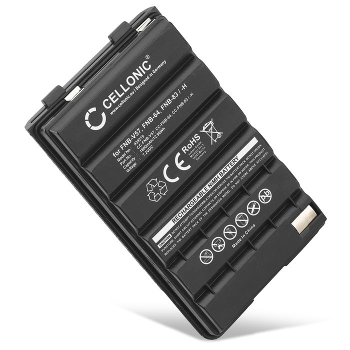 Yaesu FT-60R Akku 1800mAh Ersatzakku Batterie von CELLONIC