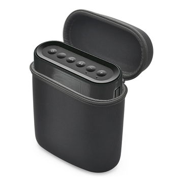 subtel Lautsprechertasche für Bose SoundLink Color Lautsprecher Tasche mit Karabiner - Musikbox Schutzhülle, stoßfest, gepolstert, schwarz Softcase Speaker Case Tragetasche Hülle