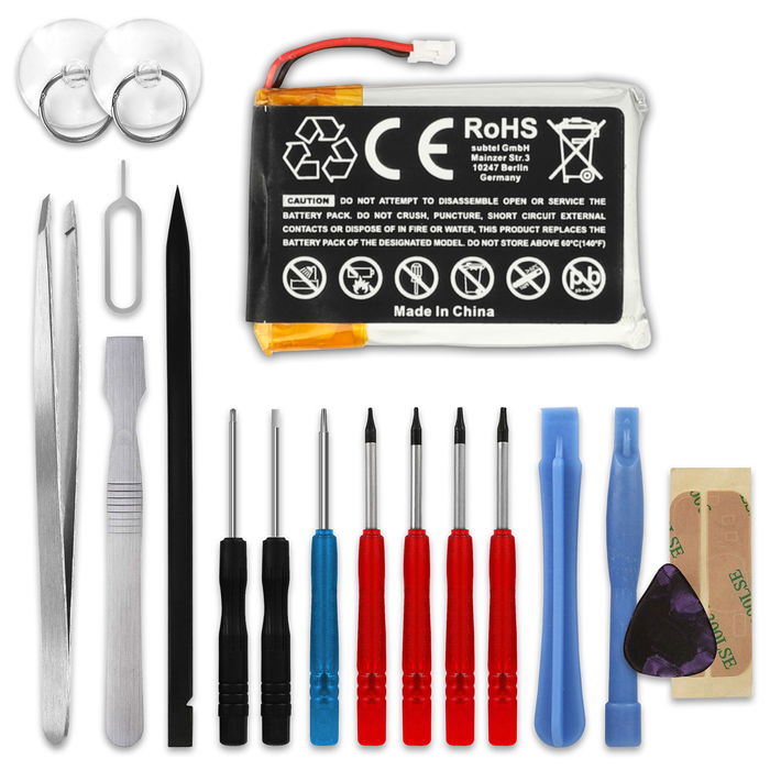Garmin 361-00097-00 Akku + Werkzeug-Set 230mAh Ersatzakku Batterie von CELLONIC
