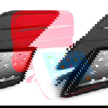 CELLONIC Universal Tablet Hülle für 10.1 Zoll Tablets und eBook Reader - Tablet Schutzhülle mit Anti-Shock Bubbles rot, wasserabweisend, aus Nylon | Tablet Sleeve, Tasche