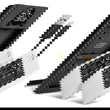 2x Arlo A-1, A-1B Battery for Arlo Pro 2, Arlo Pro 1 CCTV Security Camera 2000mAh Battery Replacement + Dual Charger 