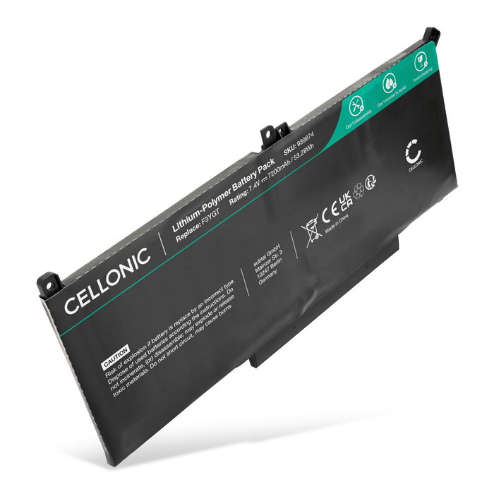 Dell Latitude 5410 Akku 7200mAh Ersatzakku Batterie von Cellonic