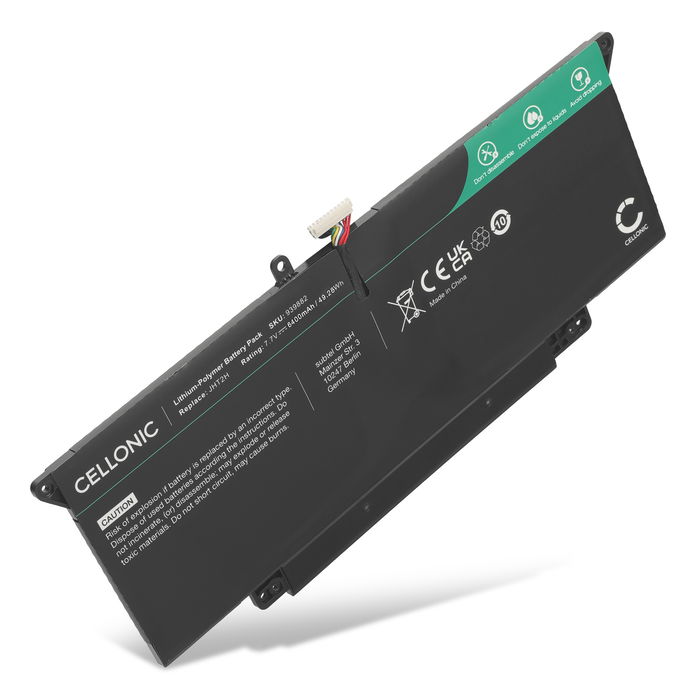 Akku für Dell Latitude 7410 Laptop, 7.6V Ersatzakku 6400mAh Batterie