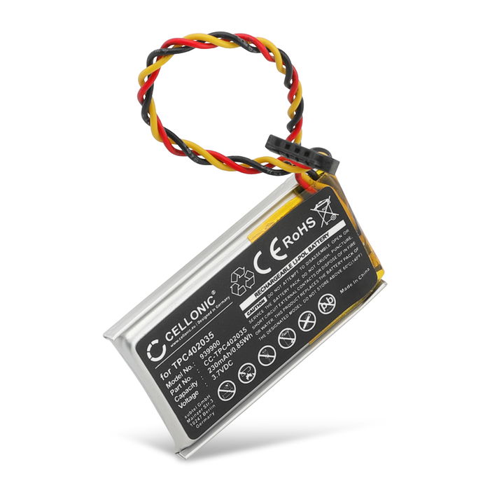 TPC402035 Ersatz Akku für Mio MiVue 508 518 528 538 568 588 608 618 658 688 698 792 - Kamera Ersatzakku - Kameraakku 230mAh, Batterie