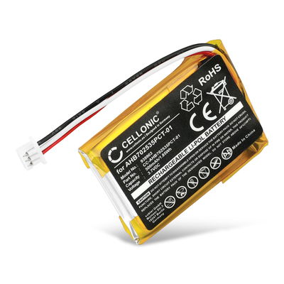 Akku für Sennheiser Momentum True Wireless 3, 2, 1 (Charging Case) AHB702535PCT-01 (500mAh, 3.7V) von CELLONIC