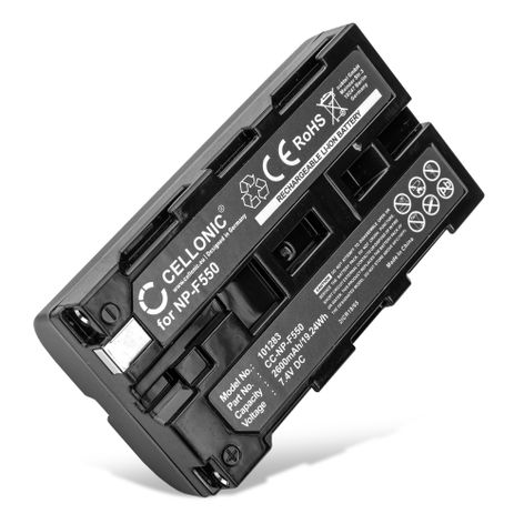 Akku für Sony HDR-FX7e GV-D200 HDR-FX1000e NP-F550 -F330 -F75 2600mAh von CELLONIC