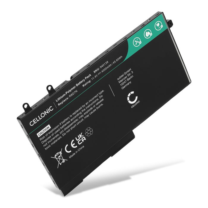Akku für Dell Latitude 5400 Laptop, 11.4V Ersatzakku 4000mAh Batterie