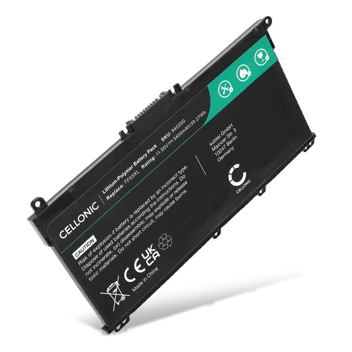 Akku für HP Pavilion 15-CD Laptop, 11.55V Ersatzakku 3400mAh Batterie
