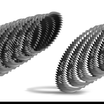 8x Step Down Ring Filteradapter Set für Canon, Nikon, Sony, Panasonic Lumix uvm: Objektiv Filtergewinde Adapter von 82mm auf 77mm 72mm 67mm 62mm 58mm 55mm 52mm und 49mm - Filter Gewinde Konverter