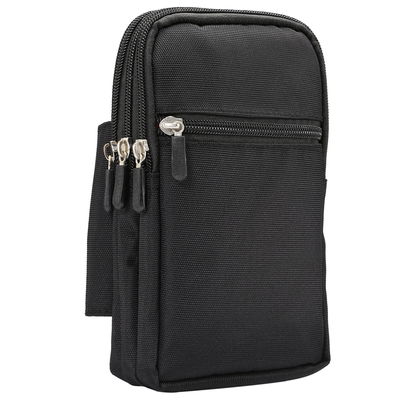 subtel Universal Smartphone Gürteltasche Handy Gürtel Tasche - 4 Fächer für Headset Karten Geld, 7" Tablet Hüfttasche - Schlaufe Karabiner Handytasche Rucksack Handygürteltasche Waist Belt Bag Holster