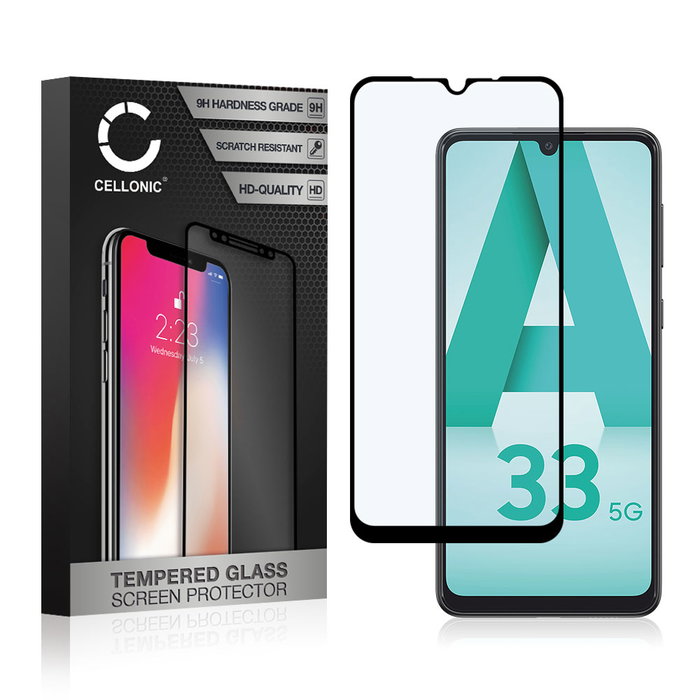 Displayschutzglas Samsung Galaxy A33 (SM-A336) (3D Case-friendly, 9H, 0,33mm, Full Glue) Displayschutz Tempered Glass