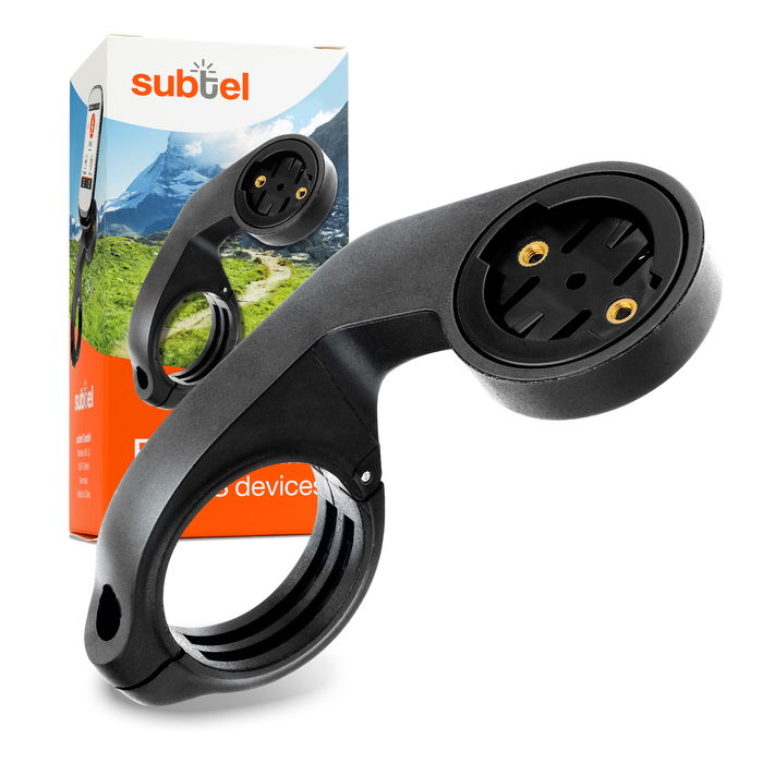 subtel Handlebar Mount for Mio Cyclo 100 Mio Cyclo 105 Mio Cyclo 200 Mio Cyclo 205 HC Mio Cyclo 210 Mio Cyclo 215 Mio Cyclo 215 HC Mio Cyclo 300 Adjustable Out Front Mitac Stem Mount Aero Bar Handlebar Mounting Bracket 25mm 32mm 35mm - Black