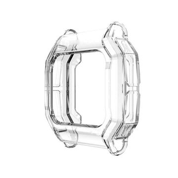 subtel Schutzhülle für Amazfit Neo Bumper Case für 360° Schutz v. Gehäuse u. Touch Bildschirm - Smartwatchcase, Hülle Protector, schwarz