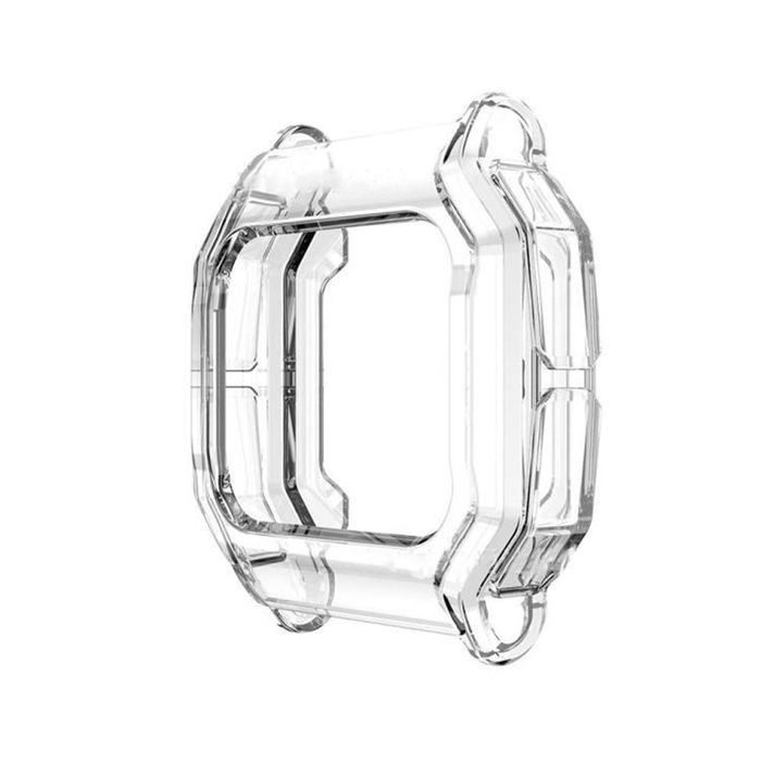 subtel Schutzhülle für Amazfit Neo Bumper Case für 360° Schutz v. Gehäuse u. Touch Bildschirm - Smartwatchcase, Hülle Protector, schwarz