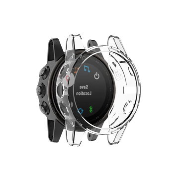 subtel Schutzhülle für Garmin Fenix 5S Plus Bumper Case für 360° Schutz v. Gehäuse u. Touch Bildschirm - Smartwatchcase, Hülle Protector, Transparent