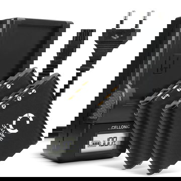 2x Ersatz Akku EN-EL11 + Ladegerät MH-64 für Nikon Coolpix S550 Coolpix S560 Kamera - 600mAh Ersatzakku Batterie, Ladekabel, Akkuladegerät