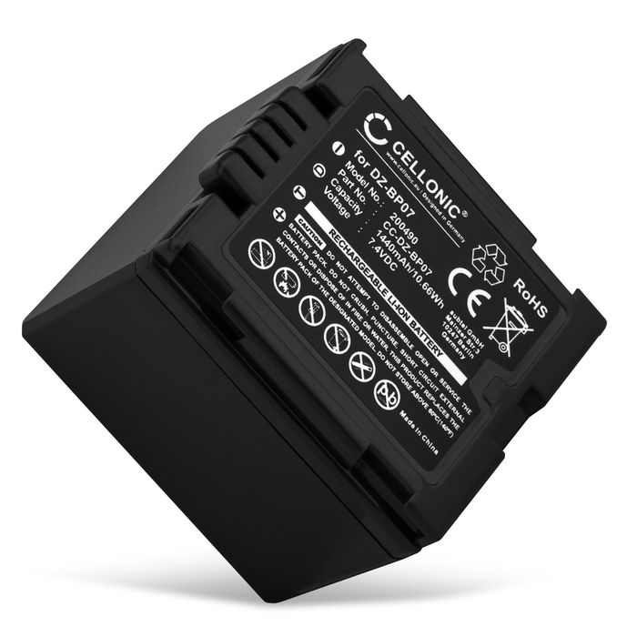 Akku für Panasonic CGA-DU12 Kamera, Ersatzakku 1440mAh Batterie