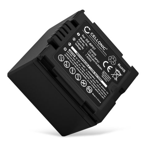Akku für Hitachi DZ-HS301 DZ-BX35 DZ-HS500 DZ-BX37 DZ-GX20 DZ-GX25 DZ-GX3100 DZ-BP14 (1440mAh, 7.4V) von CELLONIC