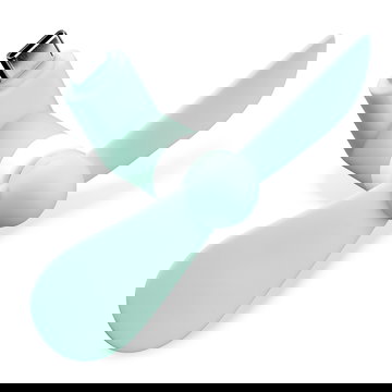 CELLONIC USB C Phone Fan for Smartphone, Mobile Phone, Tablet, Switch - Cute & Powerful Type C OTG Plug In Mobile Fan - Mini, Portable Travel Fan - turquoise