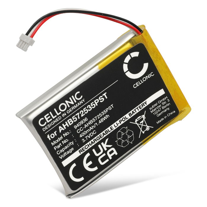 Jabra AHB572535PST Akku 400mAh Ersatzakku Batterie von Cellonic