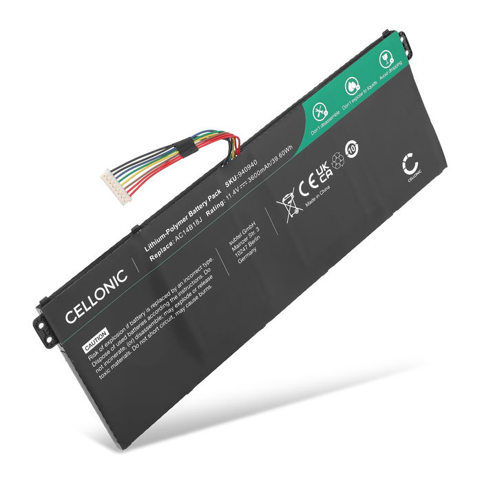 Acer Aspire 5 A515-55 Akku 3600mAh Ersatzakku Batterie von Cellonic