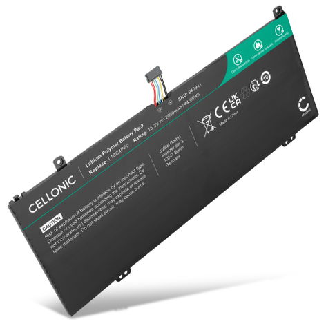 1x Akku für Lenovo ThinkBook 13s Gen 1, 13s IWL, 13s Gen 4, 13s-IML Gen1, L18C4PF0, L18D4PF0, L18M4PF0 Laptop - 2900mAh 15.2V
