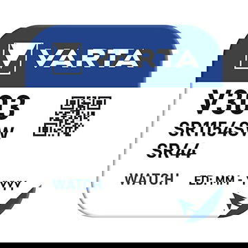 Varta V303 (SR44) Knopfzelle für Uhren & mehr – x1