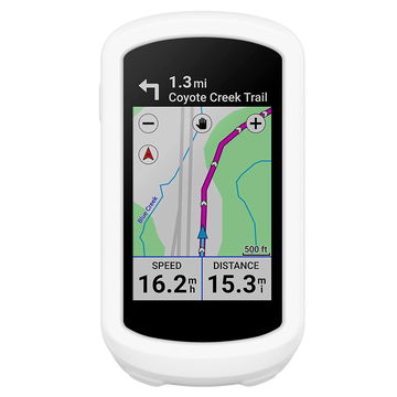 subtel Schutzhülle kompatibel mit Garmin Edge Explore 2 Silikonhülle - Schutz Tasche Silikon Hülle, Fahrrad Navi Case - GPS Cover Bumper Etui weiß