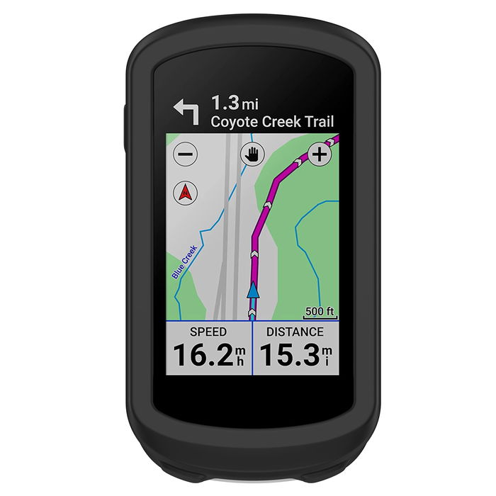 Garmin Edge Explore 2 Schutzhülle, Silikoncase - Schutz für GPS Fahrrad Navi / Bike Computer, schwarz - Silikon Bumper Cover Hülle Tasche