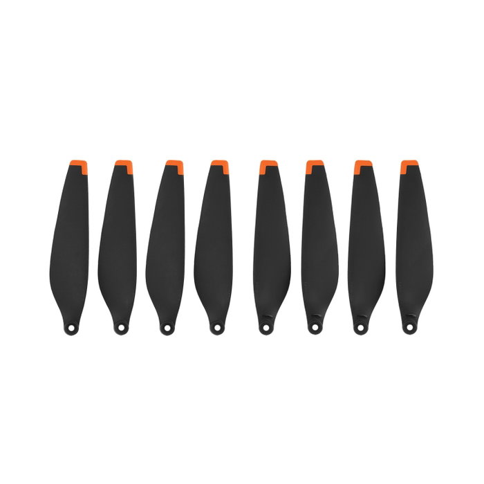 8x DJI Mini 3 Pro Propeller Replacements - Low Noise Stealth Drone Rotor Blades Prop Wing Spares Accessories Set + Screws & Screwdriver – Black/Orange