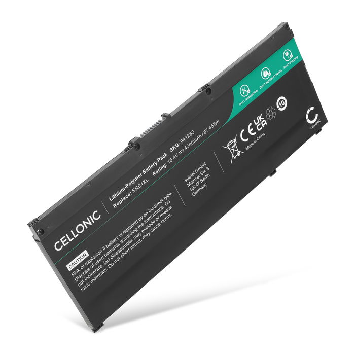 Akku für HP SR03XL Laptop, 15.4V Ersatzakku 4380mAh Batterie