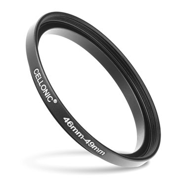 46mm - 49mm Step-Up-Ring Kamera-Filteradapter für Canon, Nikon, Sony, FujiFilm, Olympus Objektive von CELLONIC