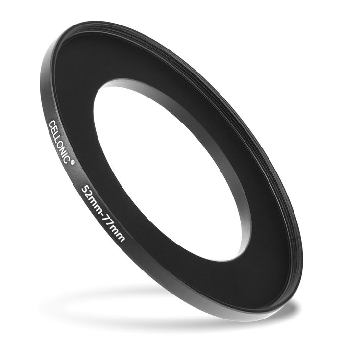 8x Step Up Ring Filteradapter Set für Canon, Nikon, Sony, Panasonic Lumix uvm: Objektiv Filtergewinde Adapter von 49mm auf 52mm, 55mm, 58mm, 62mm, 67mm, 72mm, 77mm und 82mm - Filter Gewinde Konverter