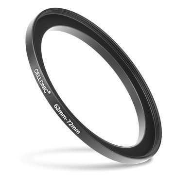 62mm - 72mm Step-Up-Ring Kamera-Filteradapter für Canon, Nikon, Sony, FujiFilm, Olympus Objektive von CELLONIC