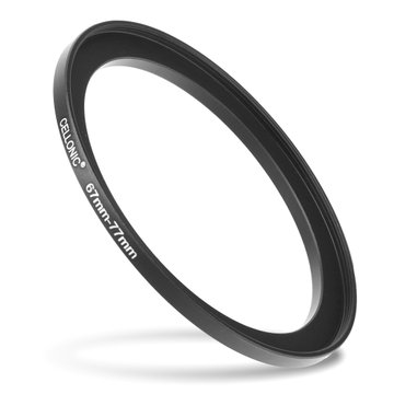 67mm - 77mm Step-Up-Ring Kamera-Filteradapter für Canon, Nikon, Sony, FujiFilm, Olympus Objektive von CELLONIC