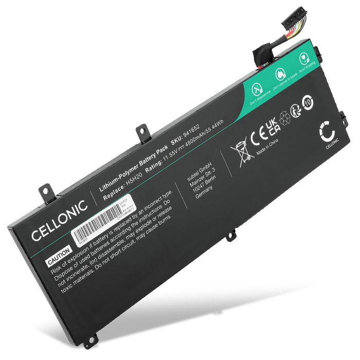 Akku für Dell Precision 15 5520 Laptop, 11.55V Ersatzakku 4800mAh Batterie