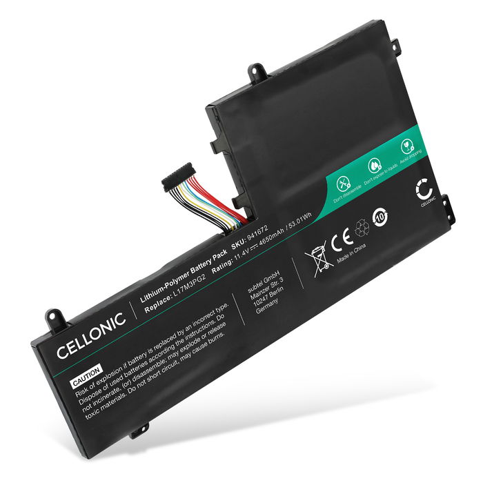 Akku für Lenovo Legion Y7000 Laptop, 11.4V Ersatzakku 4650mAh Batterie