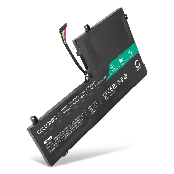 Akku für Lenovo L17L3PG1 Laptop, 11.4V Ersatzakku 4800mAh Batterie