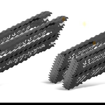 2x EI-D-LI1 Ersatz Akku für HP Photosmart C912 / Pentax EI-2000, EI-D-LI1 / Trimble R4, R6, R7, R8 Ersatzakku - Zusatzakku 2600mAh, Batterie