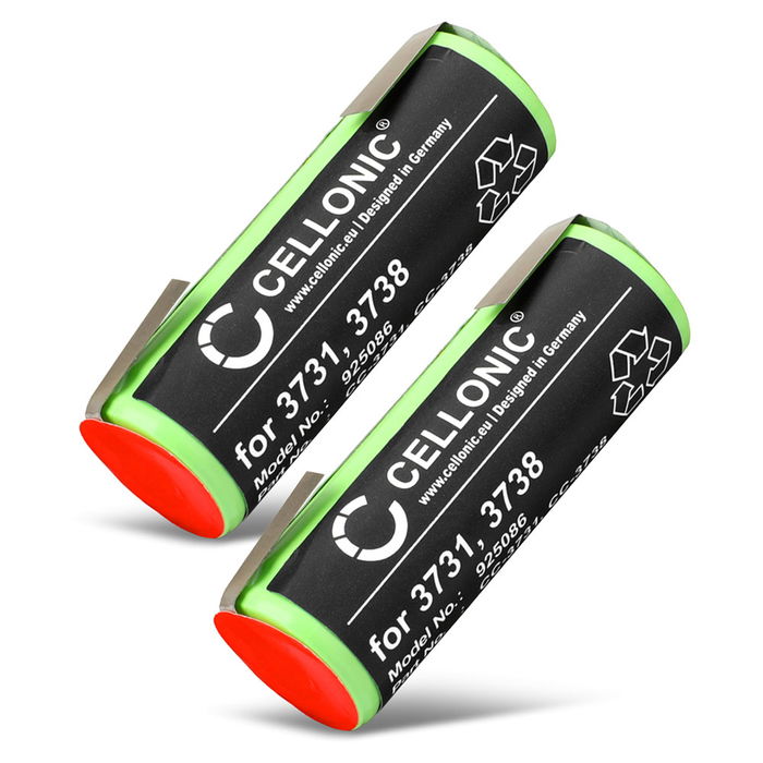 2x Braun Oral-B Professional Care 8000 Akku 2500mAh Ersatzakku Batterie von CELLONIC