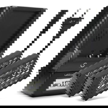 2x BLX-1 Ersatz Akku für Olympus OM System OM-1 - Kamera Ersatzakku + Ladegerät BCX-1 - Kameraakku 2260mAh, Batterie