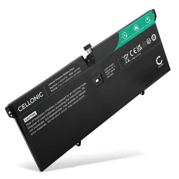 Lenovo 5B10N17665 Akku 9300mAh Ersatzakku Batterie von Cellonic