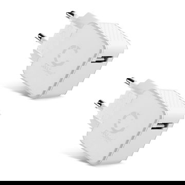 2x USB Ladegerät für 5V / 1A, 1000mA mit 12W - 2.4A, USB Schnellladegerät USB Netzteil für Steckdose USB Ladestation Ladestecker