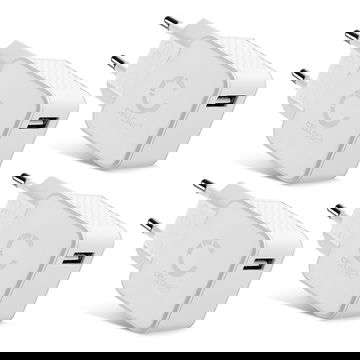 4x  Port USB Ladegerät für mit 12W - 2.4A, USB Schnellladegerät USB Netzteil für Steckdose USB Ladestation Ladestecker