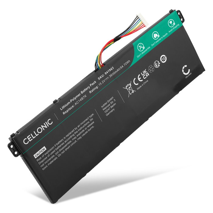 Acer Spin 1 SP113-31 Battery 15.2V 3600mAh from Cellonic