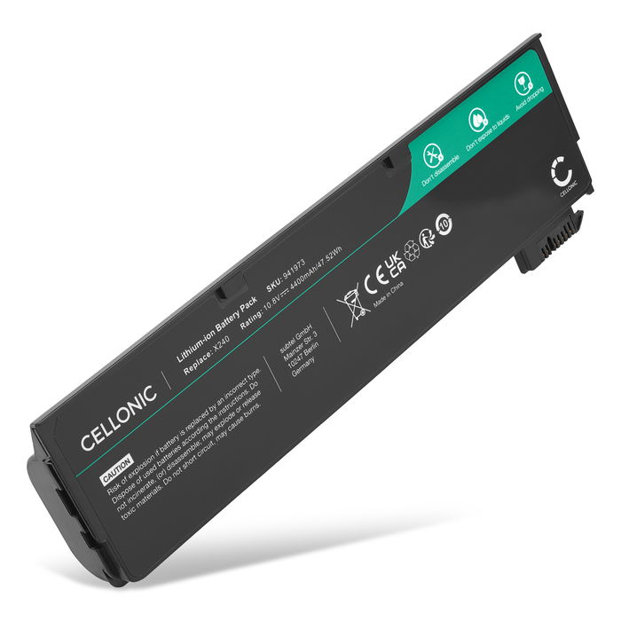Lenovo ThinkPad X240 T460 Akku 4400mAh Ersatzakku Batterie von Cellonic