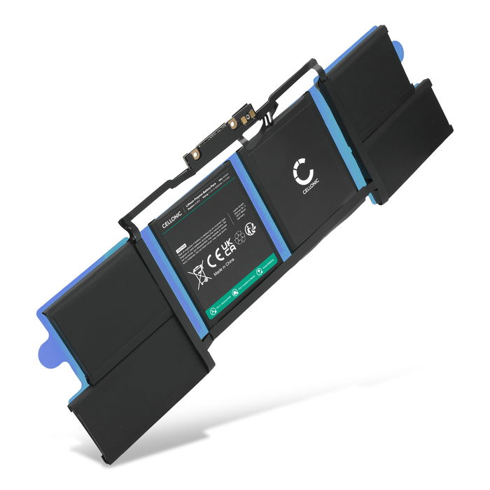 Apple Macbook Pro 15" Mid-2017 Akku 6600mAh Ersatzakku Batterie von Cellonic