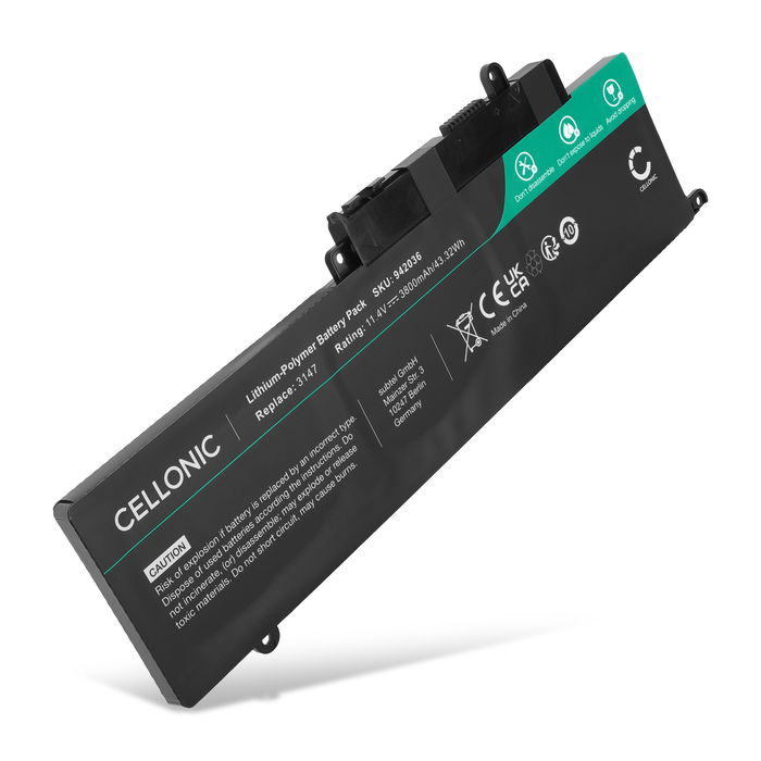Dell Inspiron 7000 Akku 3800mAh Ersatzakku Batterie von Cellonic