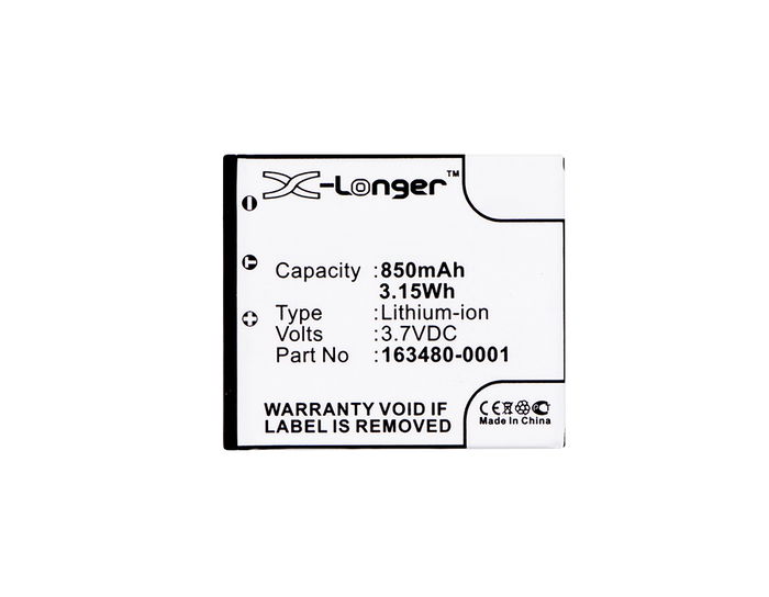 Battery for LXE 8650 Bluetooth Ring Scanners, LX34L1-G, Bluetooth Ring Scanner Honeywell Voyager 1602G, 8670, 8650 3.7V 850mAh from CELLONIC
